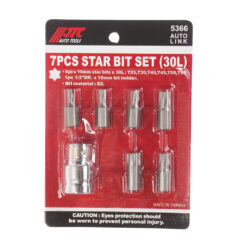 JTC-5366, Набор вставок 1/2"DR TORX Т25-55 7пр. JTC