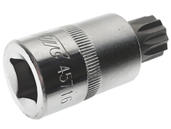 JTC-45716, Бита-головка SPLINE 1/2" х М16, длина 55мм JTC