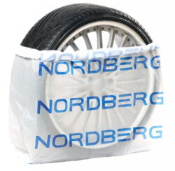 NTSB1115W; Пакеты для шин ПНД 110х110 см. 15 мкм. белые с логотипом NORDBERG. 100 шт.