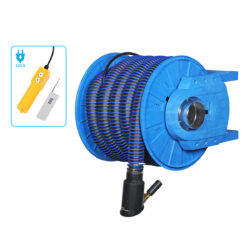 HRF1075E-KIT; Катушка для сбора выхлопных газов с автоматическим приводом со шлангом L=10 м. D=75 мм и насадкой. синяя